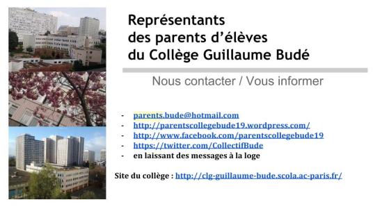 Représentants %0Bdes parents d’élèves %0Bdu Collège Guillaume Budé (1)